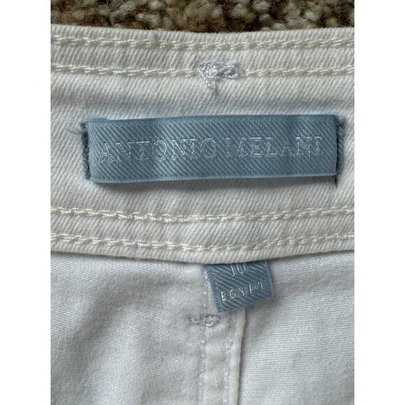 Antiono Melani WHITE Jeans, size 10, Wide leg - Picture 6 of 6
